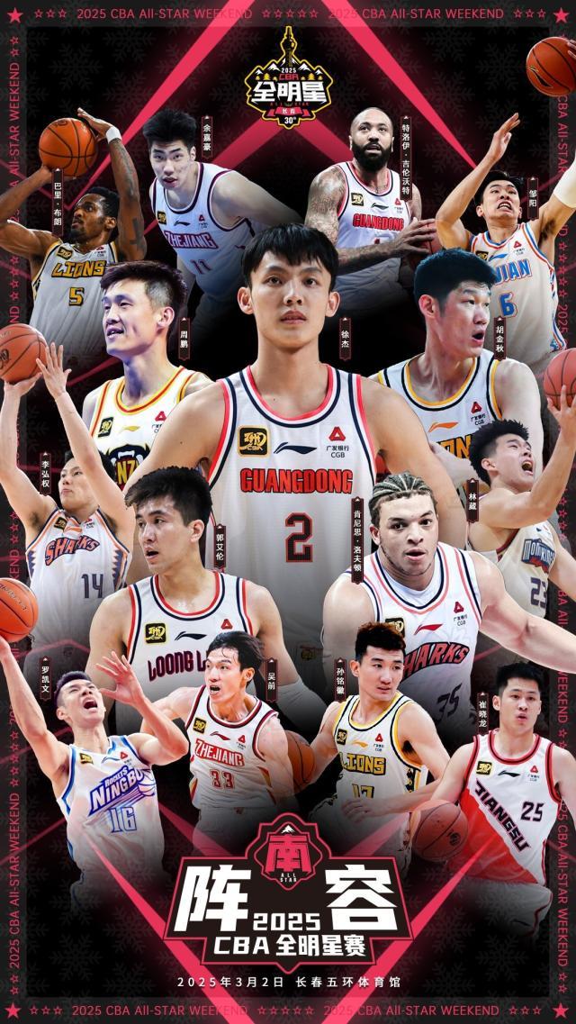 开云体育平台-CBA全明星继续“平均主义”！场均7分命中率32%入选